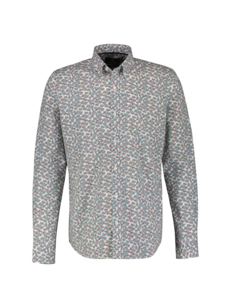 Image for Men's Printed Dress Shirt,White