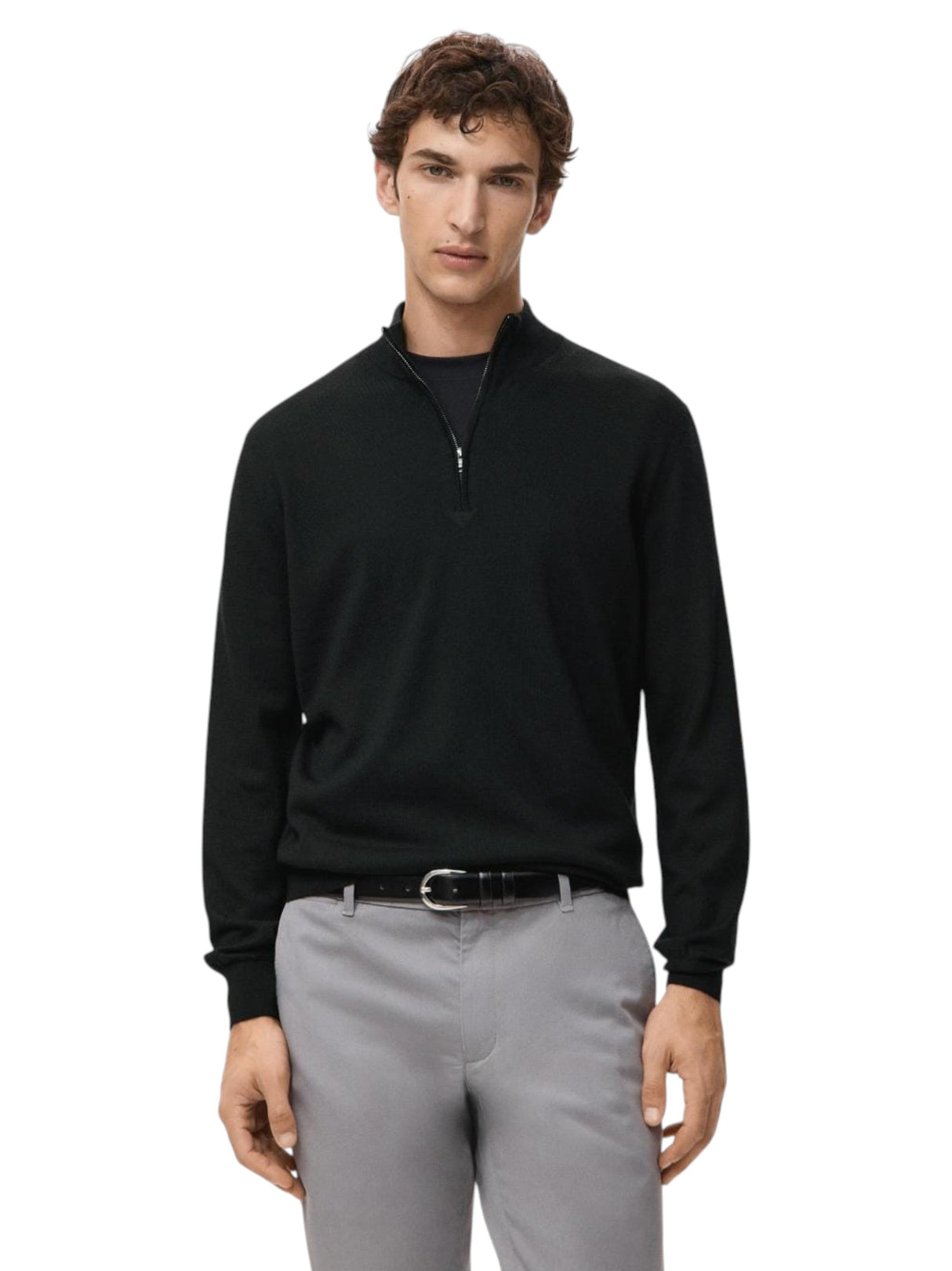 Image for Men's Knitted Top,Black