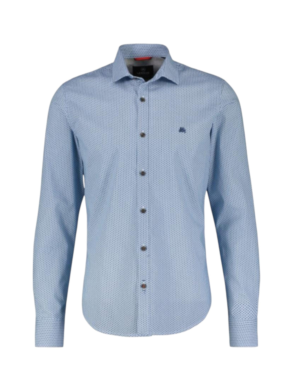 Image for Men's Printed Dress Shirt,Light Blue