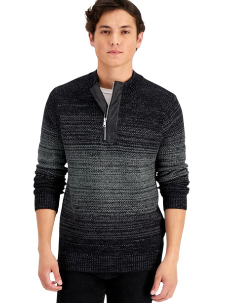 Image for Men's Knitted Sweaters,Heather Black