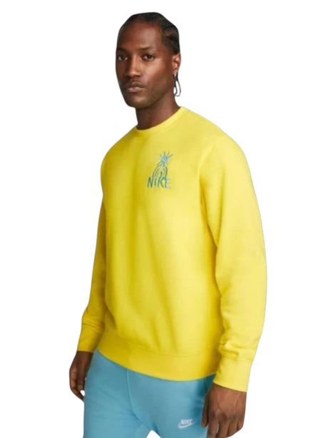 Image for Men's Logo Back Printed Sweaters,Yellow
