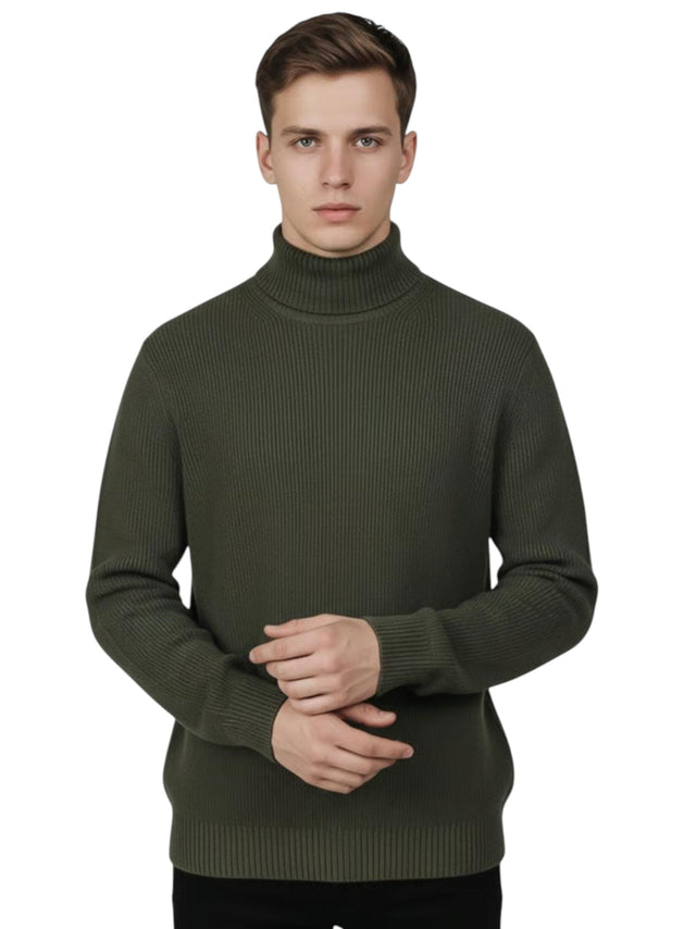 Image for Men's Knitted Sweaters,Olive