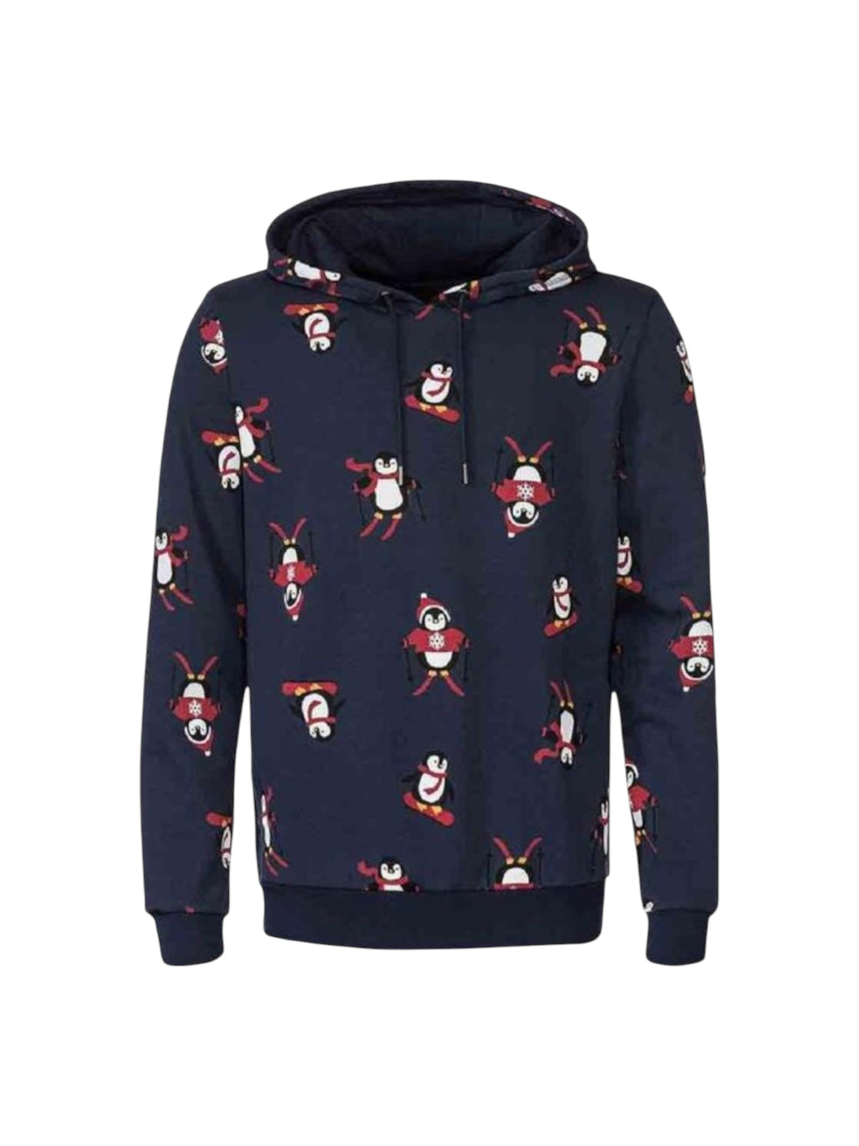Image for Men's Printed Hoodie,Navy