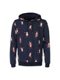 Image for Men's Printed Hoodie,Navy
