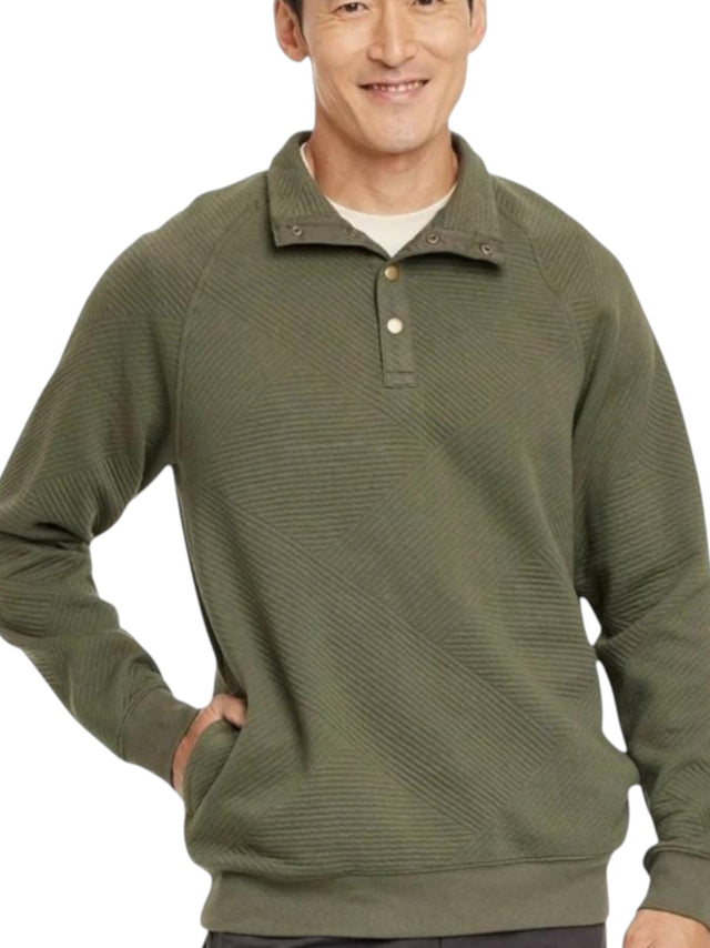 Image for Men's Ribbed Sweaters,Olive