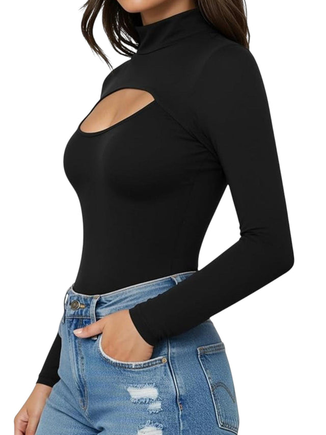 Image for Women's Plain Bodysuit,Black