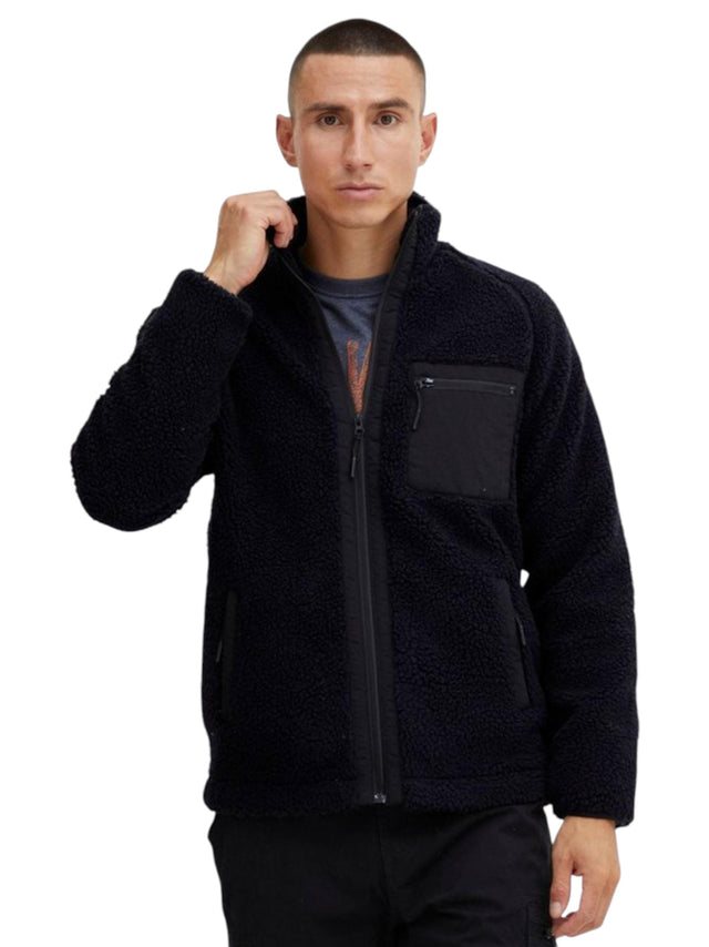 Image for Men's Faux Fur Jacket,Black