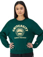 Image for Women's Printed Sweaters,Dark Green
