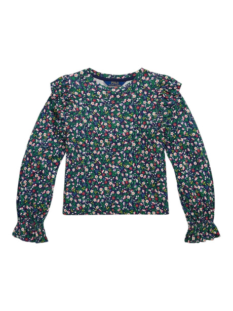 Image for Kids Girl's Floral Printed Top,Navy