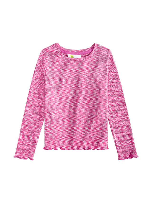 Image for Kids Girl's Heather Top,Pink