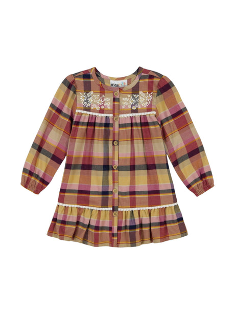 Image for Kids Girl's Plaid Dress,Multi