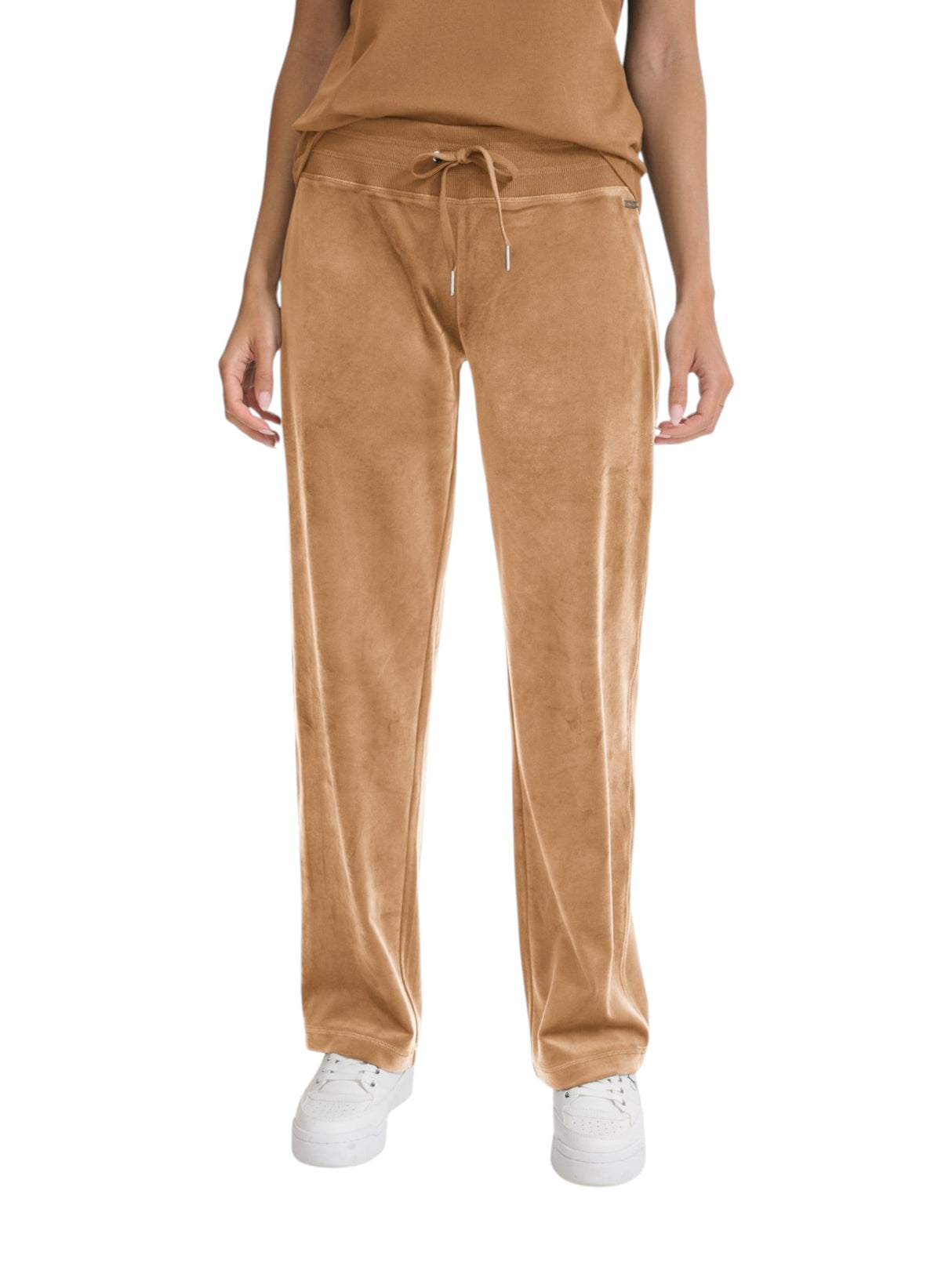 Image for Women's Plain Velour Sport Pant,Brown