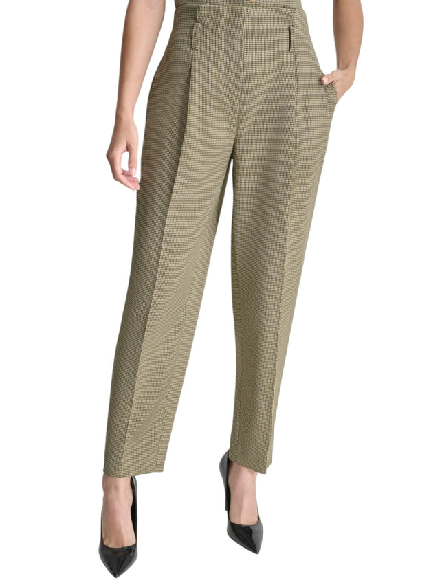 Image for Women's Plaid Pant,Light Beige