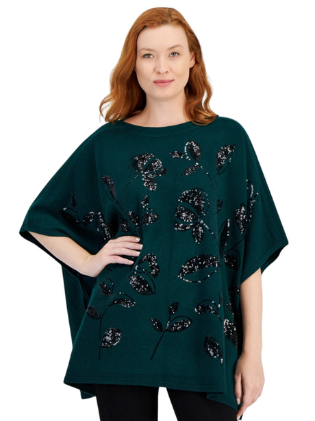 Image for Women's Knitted Sweaters,Dark Green