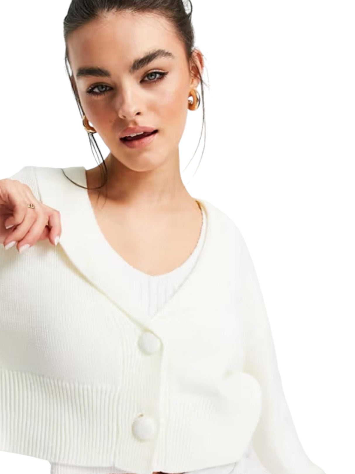 Image for Women's Knitted Cardigan,Off White