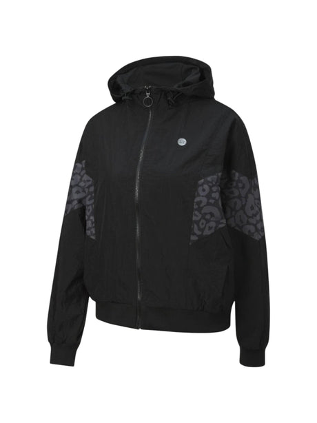 Image for Women's Printed Jacket,Black