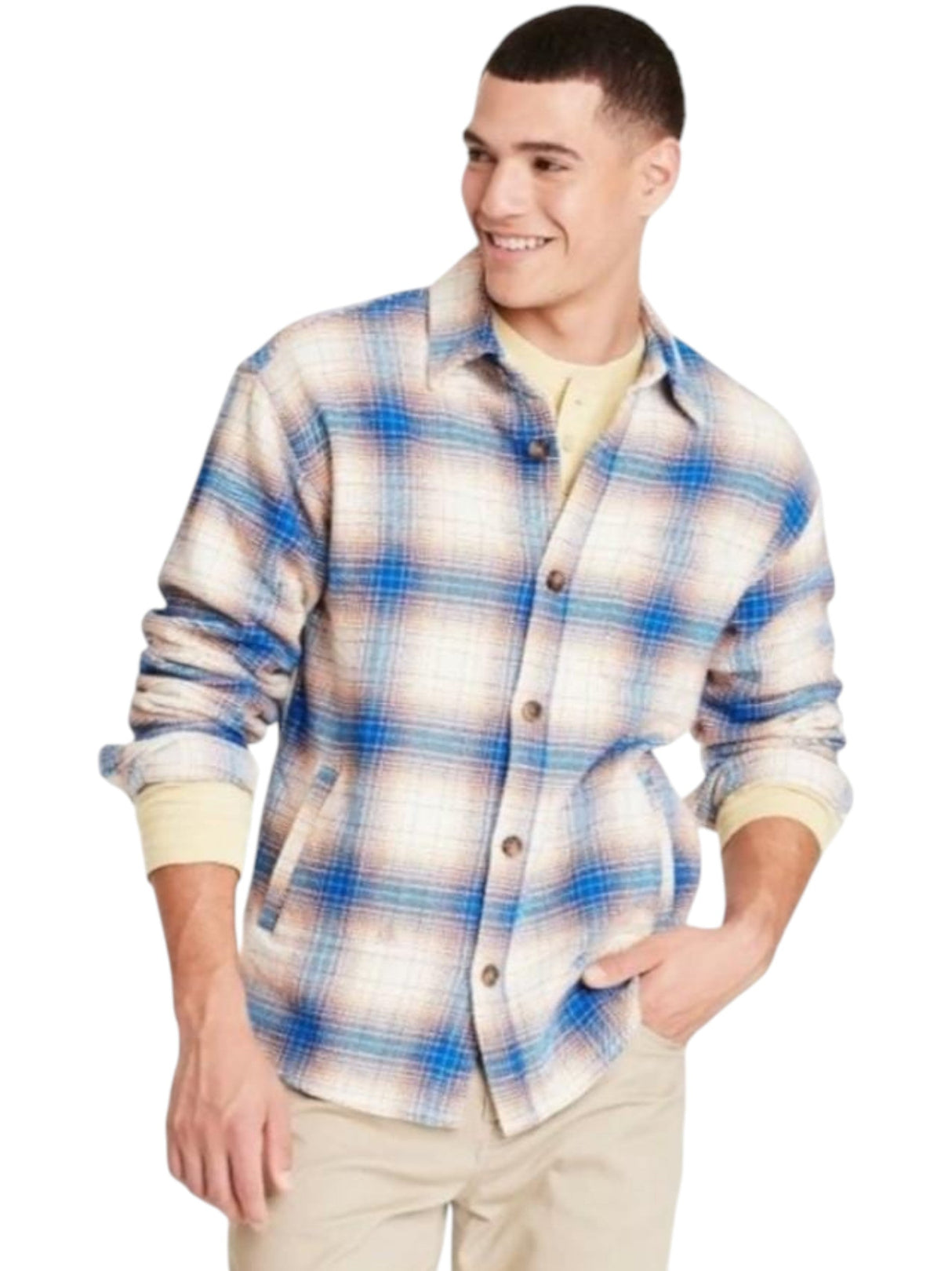 Image for Men's Plaid Dress Shirt,Multi