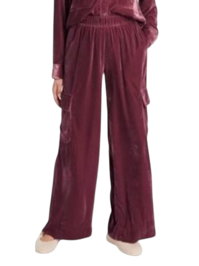 Image for Women's Plain Velour Pant,Mauve