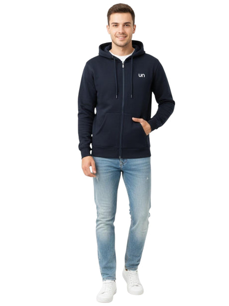 Image for Men's Plain Hoodie,Navy