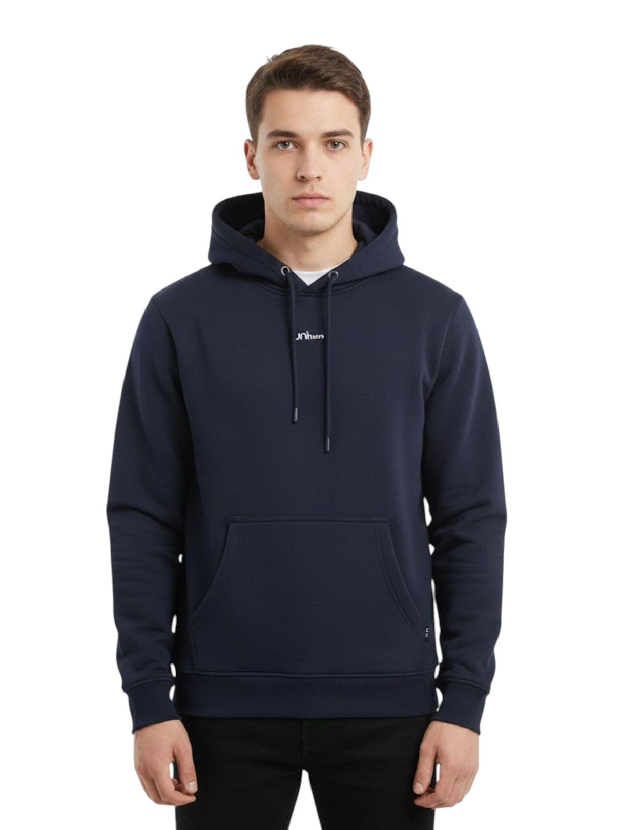 Image for Men's Plain Hoodie,Navy