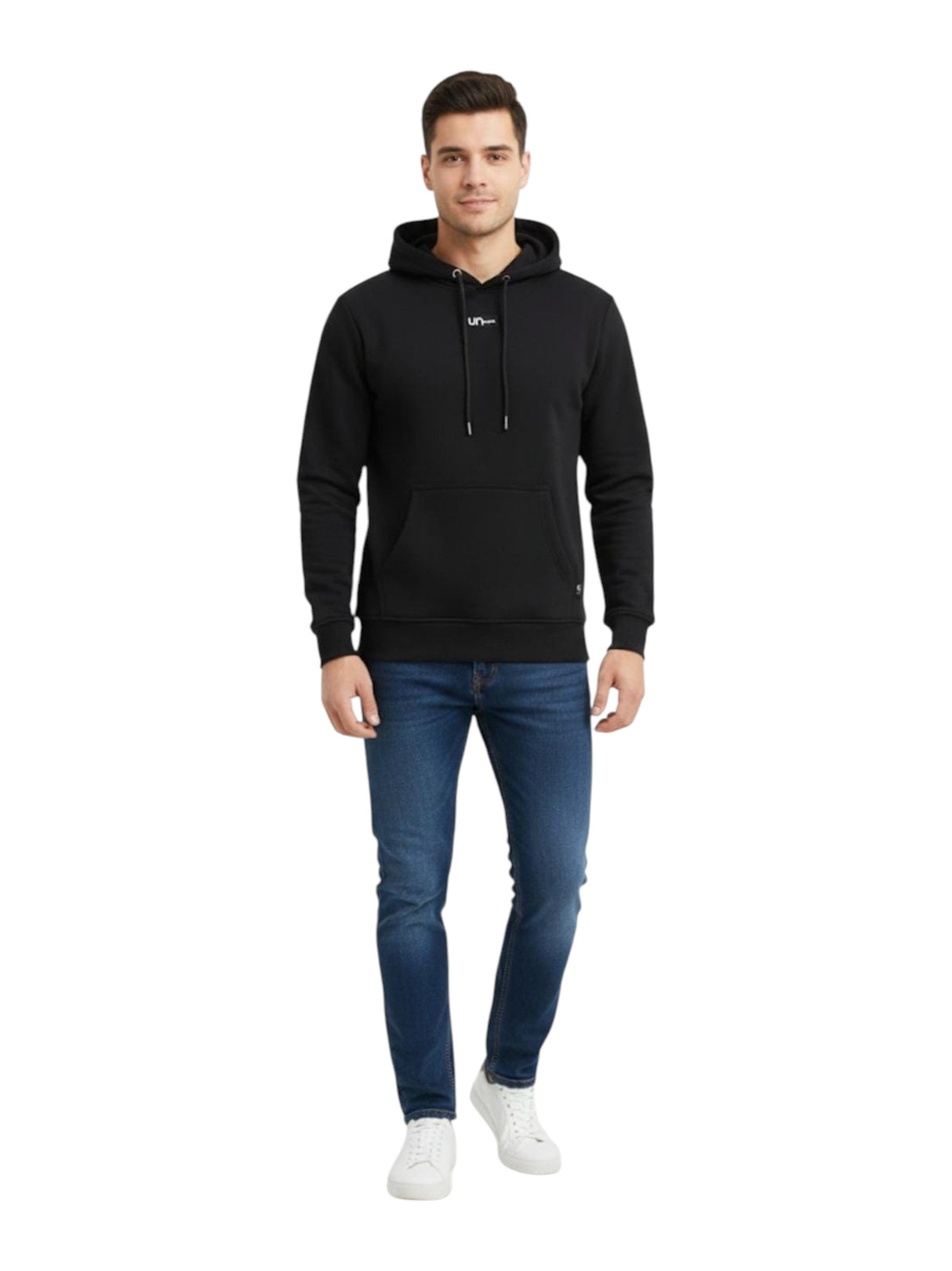 Image for Men's Plain Hoodie,Black