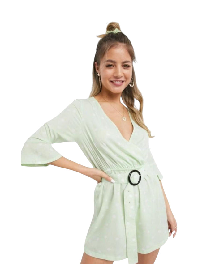 Image for Women's Printred Jumpsuit,Light Green