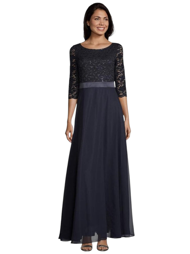 Image for Women's Embroidered Dress,Navy