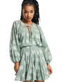 Image for Women's Ruffled Dress,Green