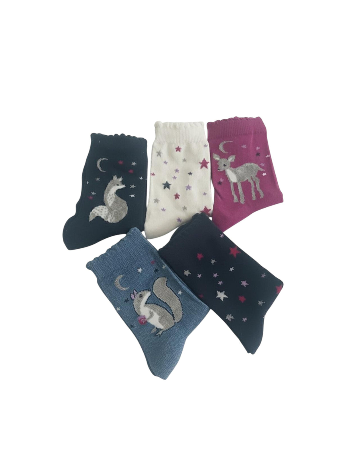Image for Kids Girl's Knitted Socks Set 5Pieces,Multi