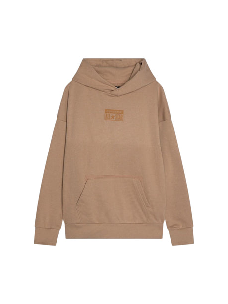 Image for Kids Girl's Brand Logo Printed Hoodie,Light Brown