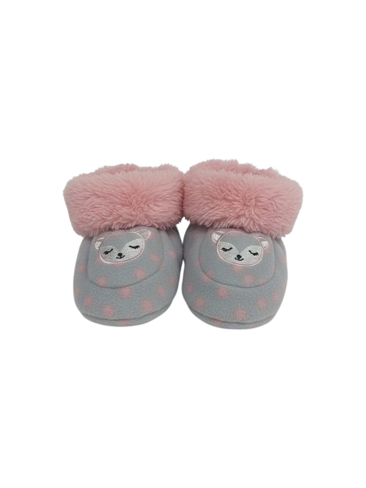 Image for Kids Girl's Printed Faux Fur Socks, Grey