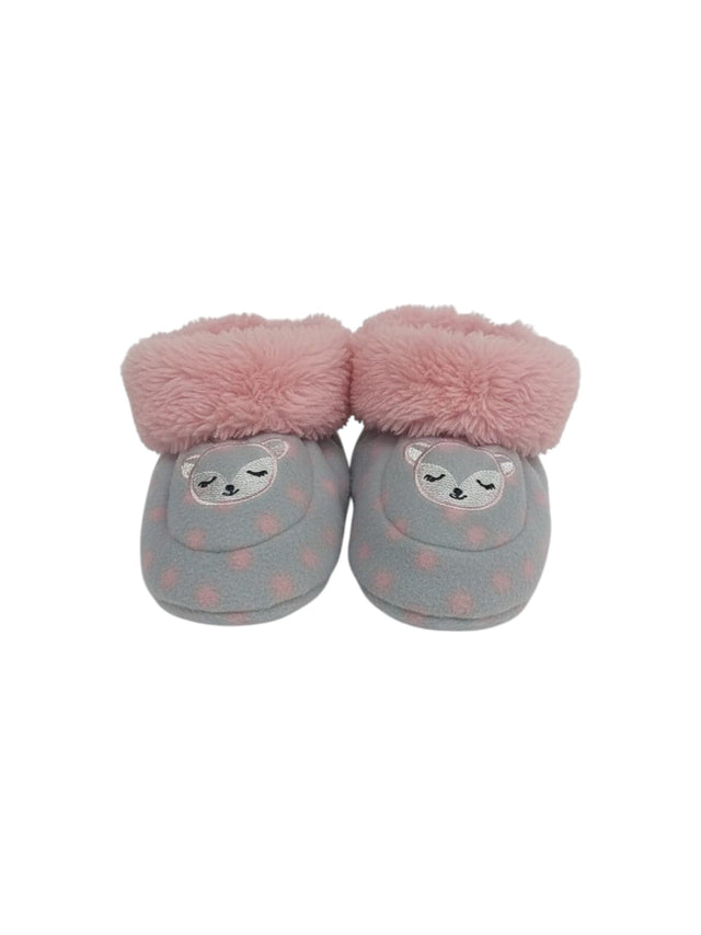 Image for Kids Girl's Printed Faux Fur Socks, Grey