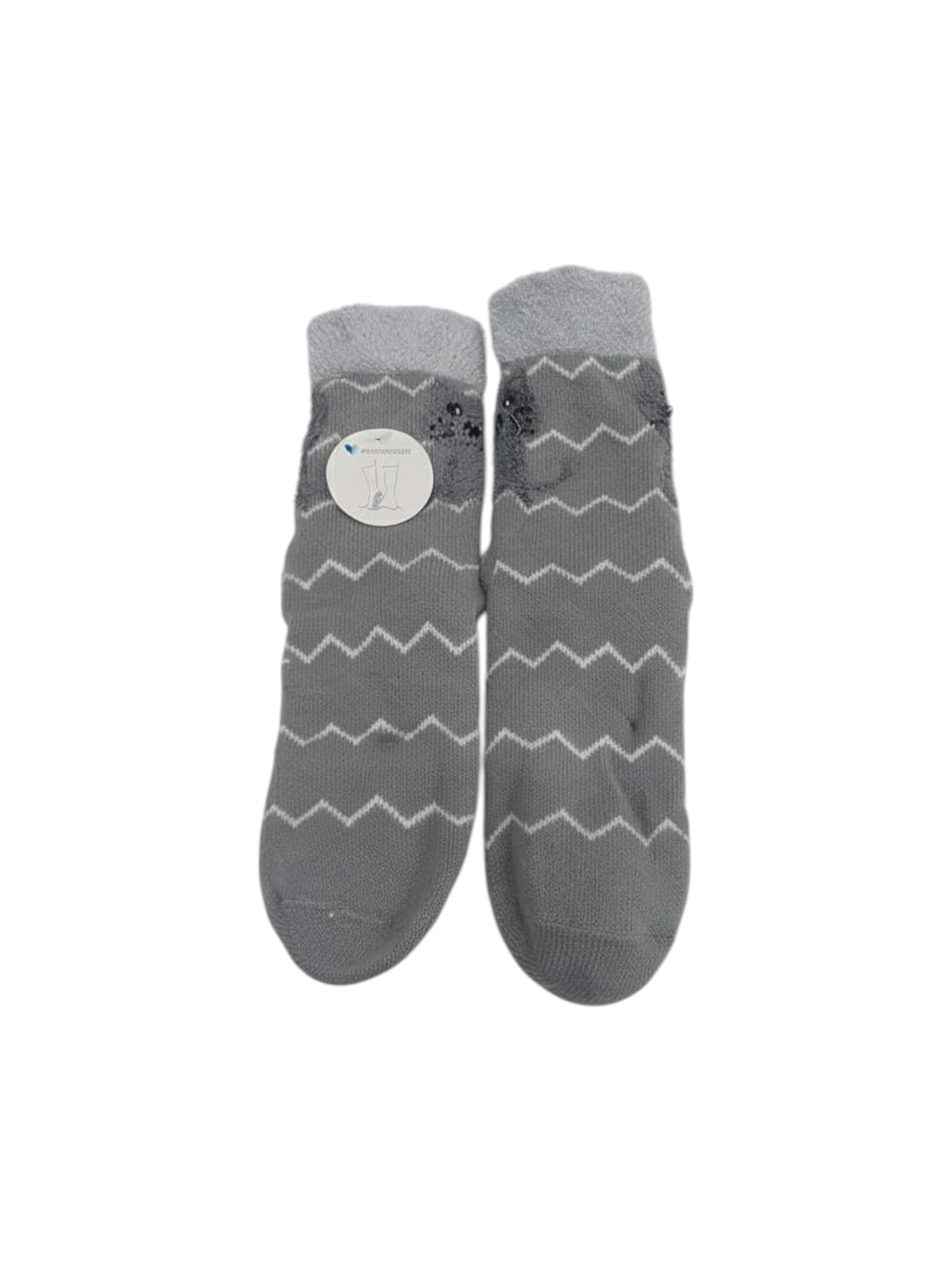 Image for Women's Striped Knitted Socks,Grey