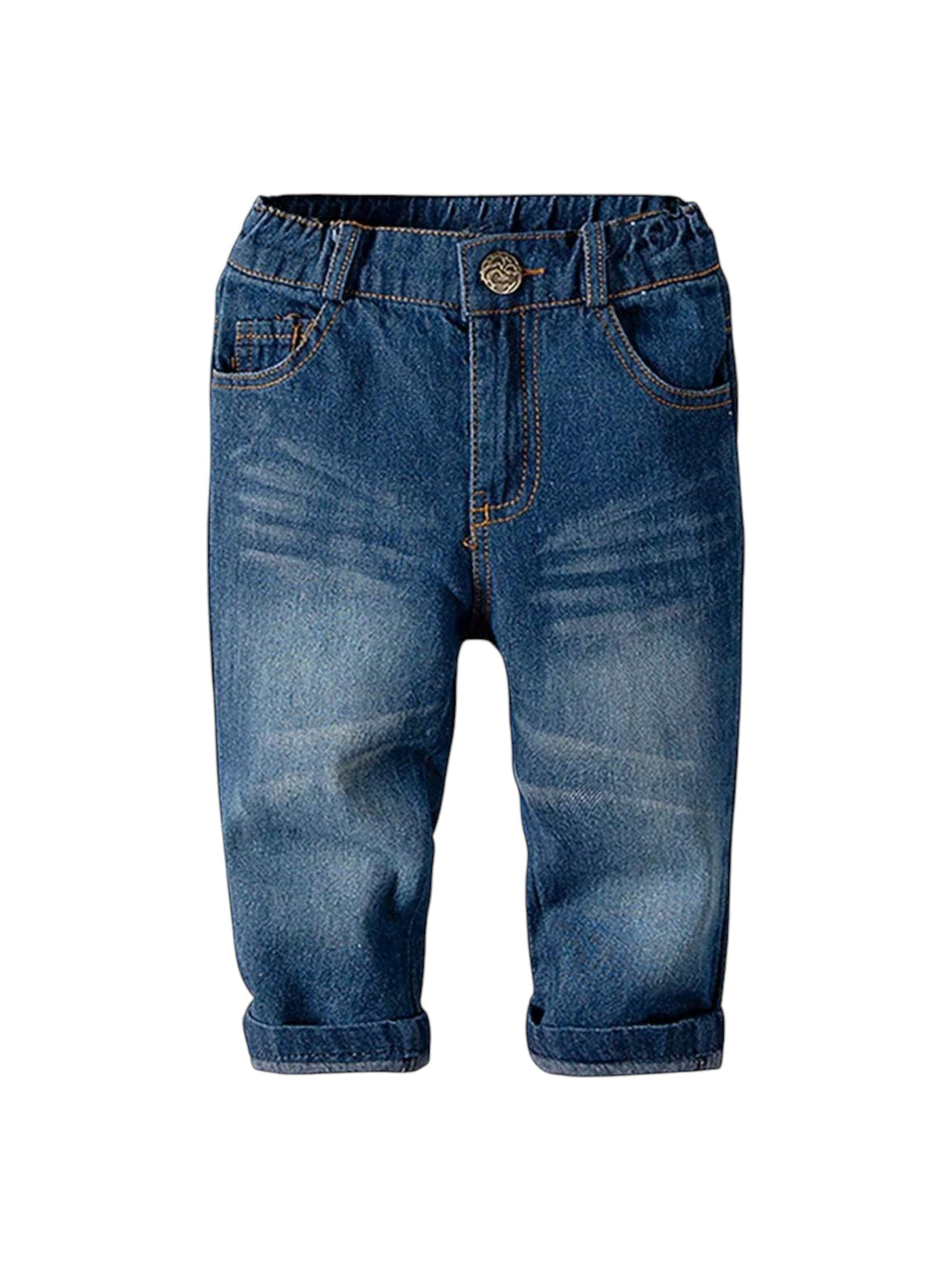 Image for Kids Boy's Washed Jeans,Blue