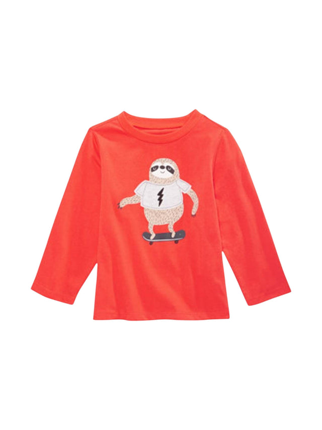 Image for Kids Boy's Printed Top,Orange