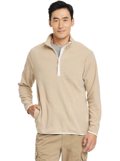 Image for Men's Plain Sweaters,Beige