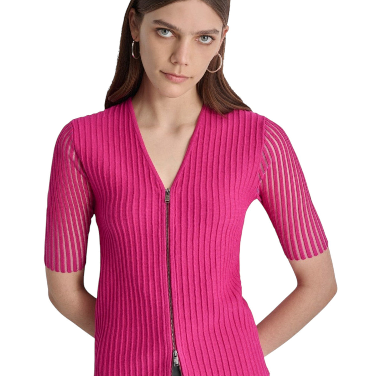 Women's Ribbed Top,Pink – All Brands Factory Outlet