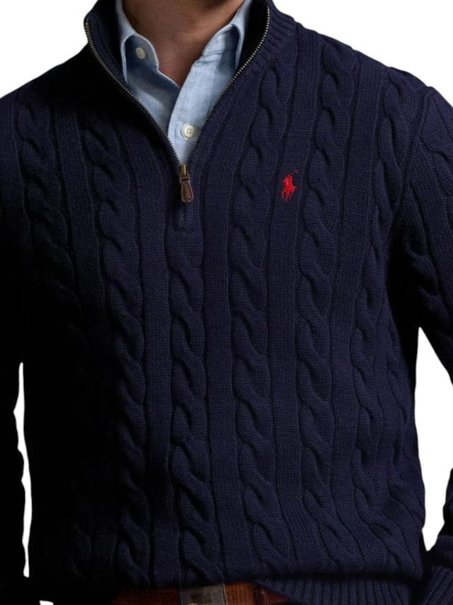 Image for Men's Knitted Sweaters,Navy