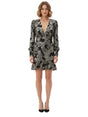 Image for Women's Textured Printed Dress,Black