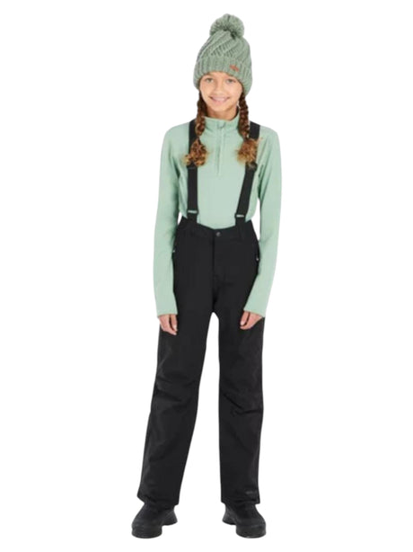 Image for Kids Girl's Quilted Snow Jumpsuit,Black