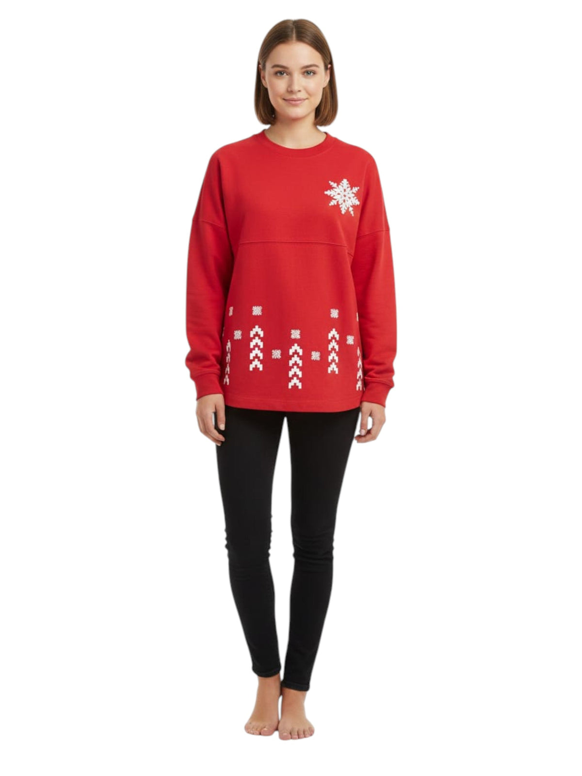 Image for Women's Printed Top,Red