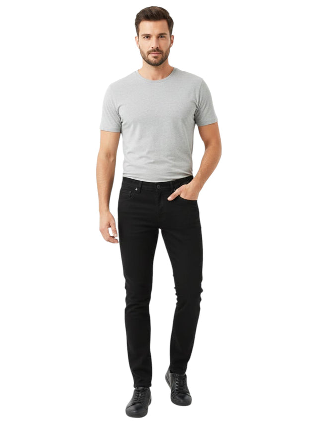 Image for Men's Plain Jeans,Black