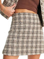 Image for Women's Plaid Skirt,Beige