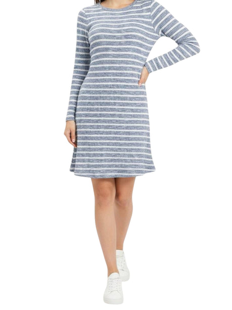 Image for Kids Girl's Striped Dress,Blue