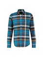 Image for Men's Plaid Dress Shirt,Blue