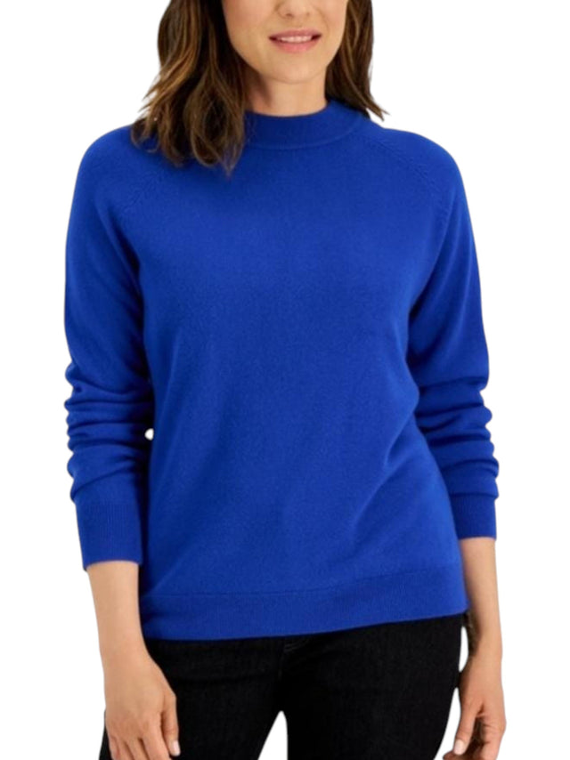 Image for Women's Plain Solid Sweaters,Blue