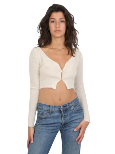 Image for Women's Ribbed Top,Off White