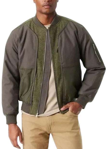 Image for Men's Colorblocked Jacket,Olive