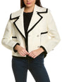 Image for Women's Colorblocked Jacket,White /Black