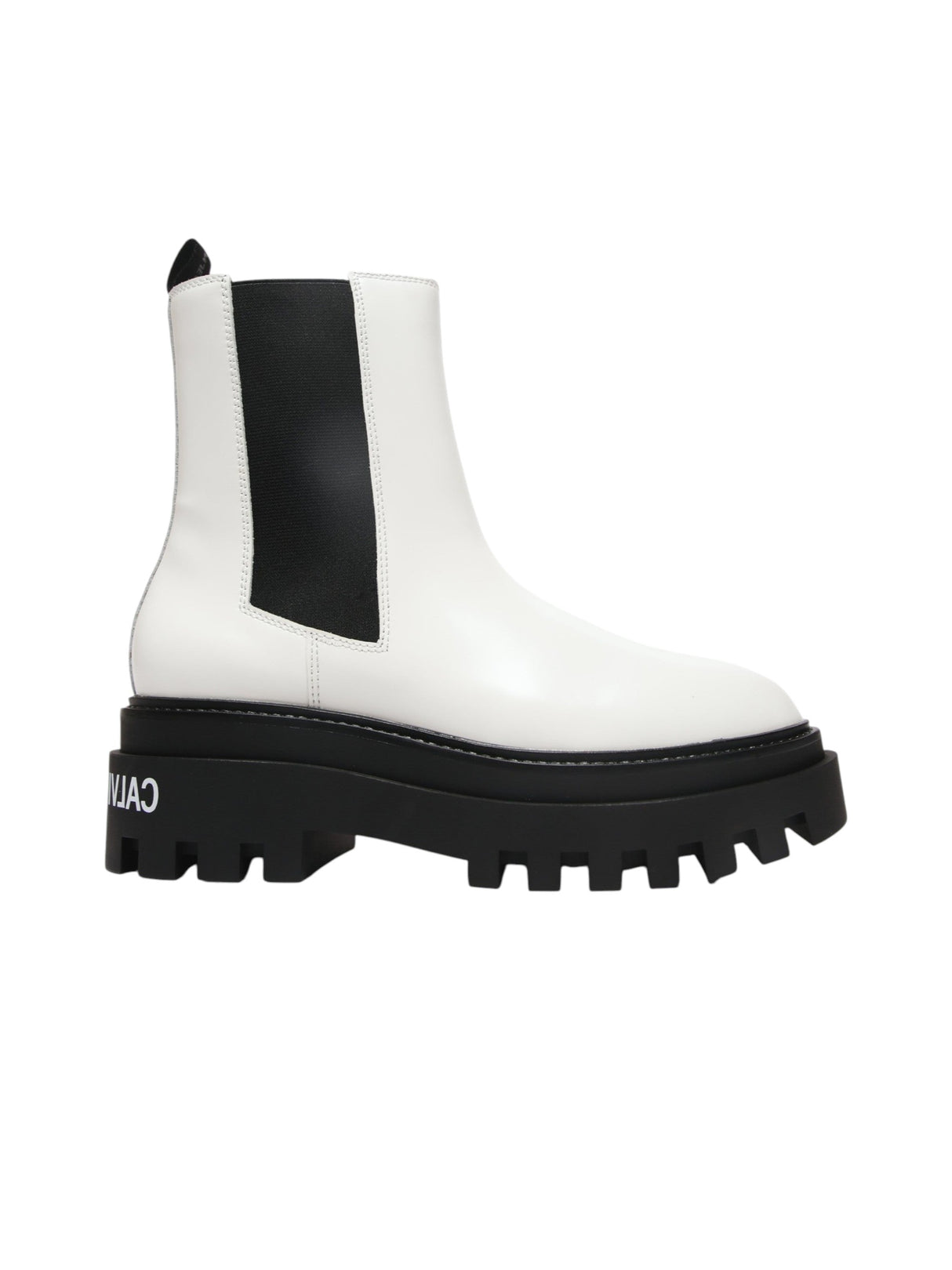 Image for Women's Colorblocked Ankle Boots,White/Black